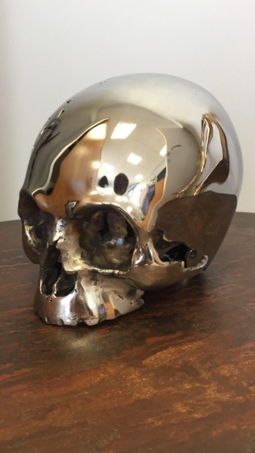 "Skull", created by Kevin Oyen, designer and artisan metalworker